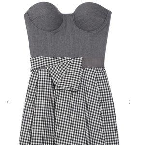 RICHARD NICOLL Cashmere and wool bustier dress